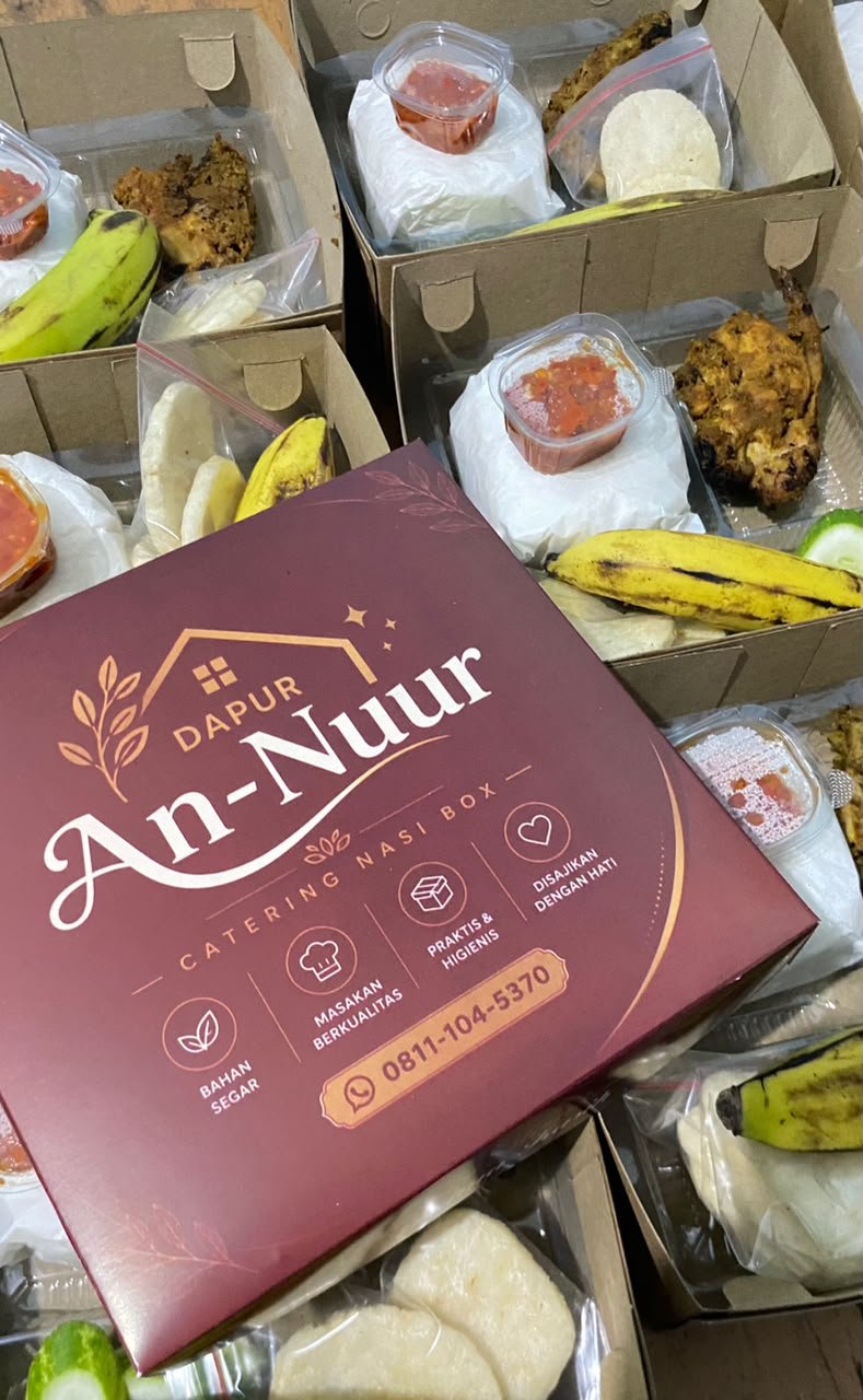 Ilustrasi paket nasi box syukuran untuk kebutuhan acara di Tangerang