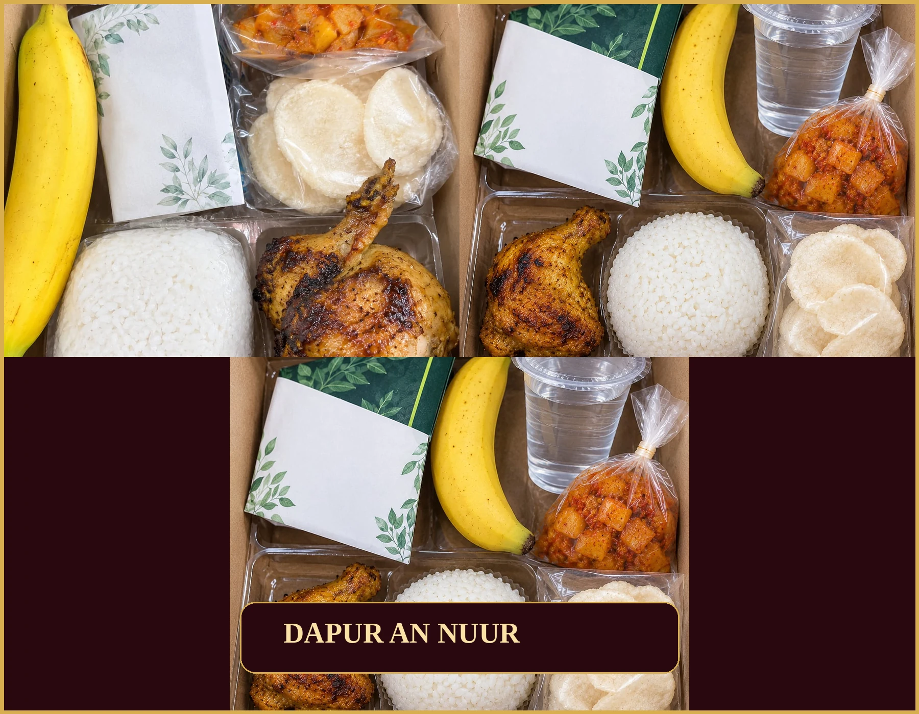 Visual Paket E nasi box